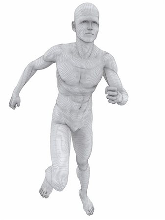 simsearch:400-04683335,k - 3d rendered illustration of a male jogger Stock Photo - Budget Royalty-Free & Subscription, Code: 400-04191155