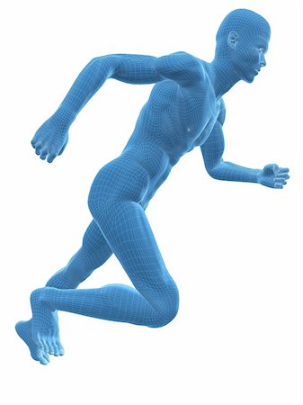 simsearch:400-04683335,k - 3d rendered illustration of a male jogger Stock Photo - Budget Royalty-Free & Subscription, Code: 400-04191177