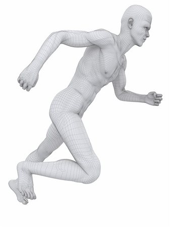 3d rendered illustration of a male jogger Photographie de stock - Aubaine LD & Abonnement, Code: 400-04191173