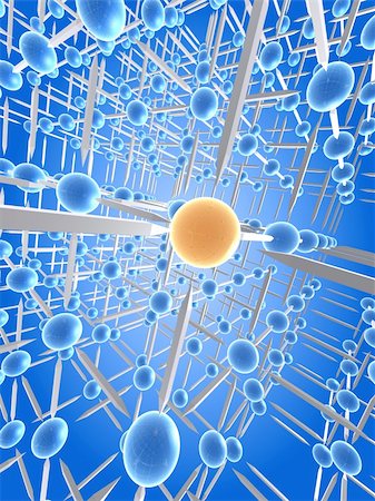 simsearch:400-04763445,k - 3d rendered illustration of an abstract networked background Fotografie stock - Microstock e Abbonamento, Codice: 400-04191183