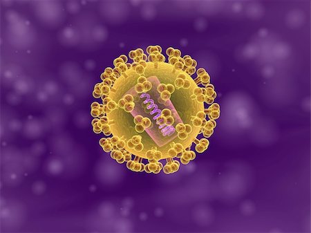 3d rendered illustration of an isolated hi virus Stock Photo - Budget Royalty-Free & Subscription, Code: 400-04191296
