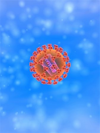 simsearch:400-03993646,k - 3d rendered illustration of an isolated hi virus Stock Photo - Budget Royalty-Free & Subscription, Code: 400-04191293