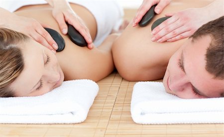 simsearch:400-04192103,k - Young couple enjoying a Spa treatment in a Spa center Stock Photo - Budget Royalty-Free & Subscription, Code: 400-04191730