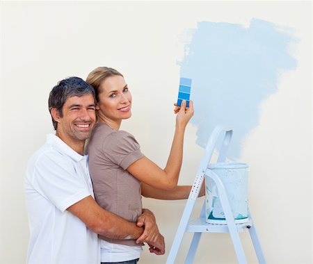 simsearch:400-04655735,k - Young couple thinking with a new decoration home Stockbilder - Microstock & Abonnement, Bildnummer: 400-04193208