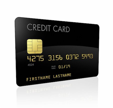 simsearch:400-04152511,k - black credit card isolated on white with clipping path Stock Photo - Budget Royalty-Free & Subscription, Code: 400-04204337