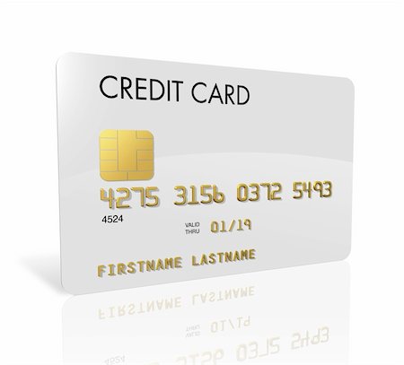 simsearch:400-04152511,k - White credit card isolated on white with clipping path Stock Photo - Budget Royalty-Free & Subscription, Code: 400-04204339