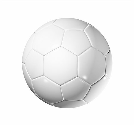 simsearch:400-04376814,k - 3D blank soccer ball isolated on white with clipping path Fotografie stock - Microstock e Abbonamento, Codice: 400-04204386