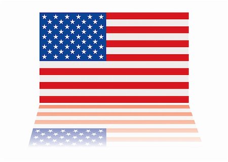 american us flag with red white and blue stars and stripes Stock Photo - Budget Royalty-Free & Subscription, Code: 400-04204388