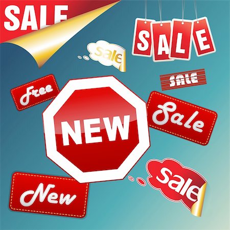 simsearch:400-04906513,k - Set of sale icons, labels, stickers. Photographie de stock - Aubaine LD & Abonnement, Code: 400-04204547