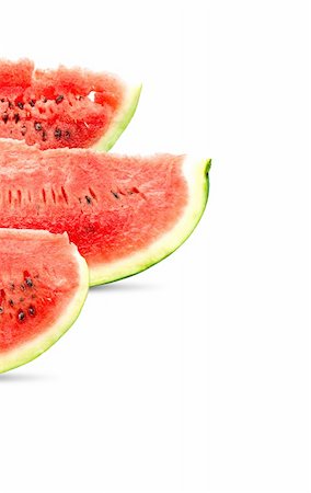 simsearch:825-02308416,k - Big red watermelons isolated on white background Stockbilder - Microstock & Abonnement, Bildnummer: 400-04204974
