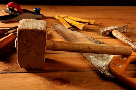 craftman carpenter hand tools artist craftmanship Stock Photo - Budget Royalty-Free & Subscription, Code: 400-04205053