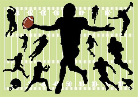 vector set of football players Foto de stock - Super Valor sin royalties y Suscripción, Código: 400-04205876