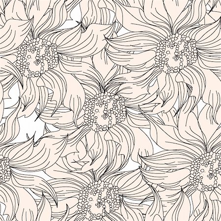simsearch:400-04696472,k - Floral seamless wallpaper Stock Photo - Budget Royalty-Free & Subscription, Code: 400-04206142