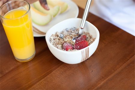 simsearch:400-04708507,k - Breakfast at brown table Stock Photo - Budget Royalty-Free & Subscription, Code: 400-04206194