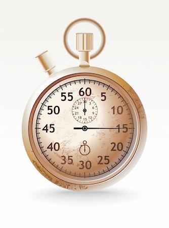 vector grunge stopwatch - vector illustration Stock Photo - Budget Royalty-Free & Subscription, Code: 400-04206274