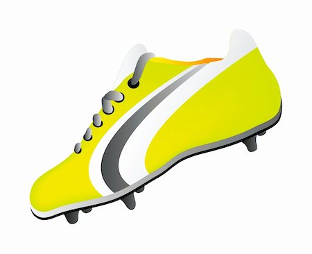 soccer shoe isolated on white background Stock Photo - Budget Royalty-Free & Subscription, Code: 400-04206485