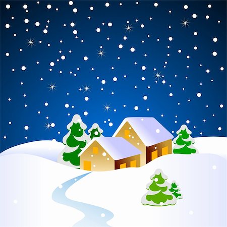 snowflakes on window - christmas,  this  illustration may be useful  as designer work Stock Photo - Budget Royalty-Free & Subscription, Code: 400-04206644