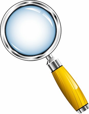 simsearch:400-04379190,k - Magnifying glass over white. EPS 8, AI, JPEG Stock Photo - Budget Royalty-Free & Subscription, Code: 400-04206920