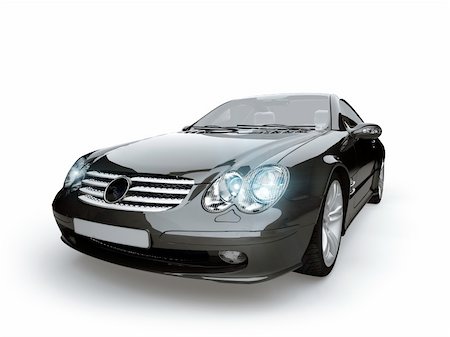 simsearch:400-04148958,k - black 3d car on the white background Stock Photo - Budget Royalty-Free & Subscription, Code: 400-04207383