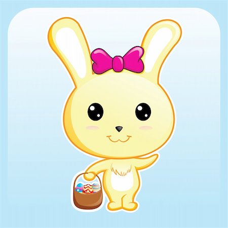 A funny cartoon easter bunny Foto de stock - Super Valor sin royalties y Suscripción, Código: 400-04207465
