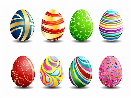 Bright colorful easter eggs Foto de stock - Super Valor sin royalties y Suscripción, Código: 400-04207466