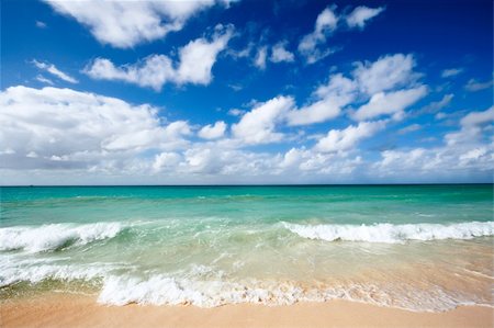 dimol (artist) - Beautiful beach and  waves of Caribbean Sea Stock Photo - Budget Royalty-Free & Subscription, Code: 400-04208130