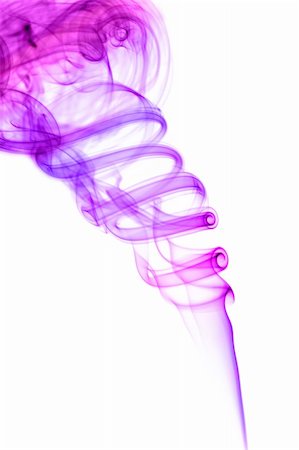 Violet colored smoke isolated on white Stock Photo - Budget Royalty-Free & Subscription, Code: 400-04208445
