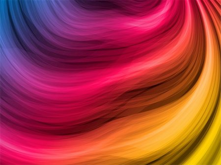 simsearch:400-04380446,k - Vector - Abstract Colorful Waves on Black Background Foto de stock - Super Valor sin royalties y Suscripción, Código: 400-04208704