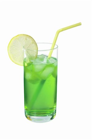 estragon - Mohito drink isolated on white Stock Photo - Budget Royalty-Free & Subscription, Code: 400-04208714