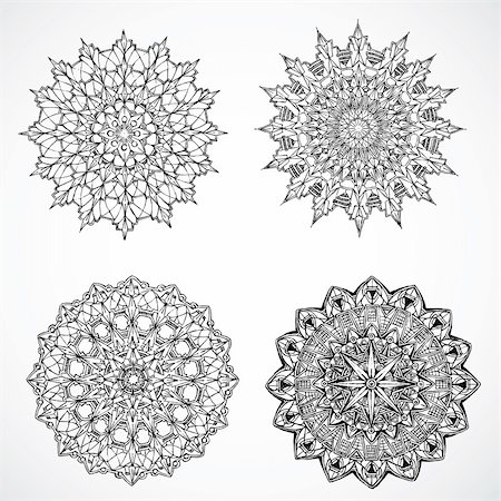 simsearch:400-04710715,k - Set of highly detailed vector ornaments. Easy to edit. Stock Photo - Budget Royalty-Free & Subscription, Code: 400-04209574