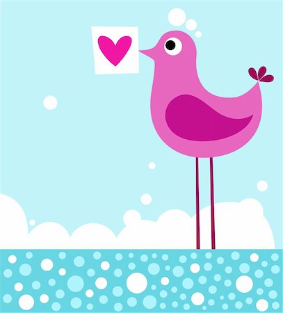 vector illustration of a cute valentine card Stock Photo - Budget Royalty-Free & Subscription, Code: 400-04201015