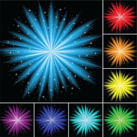 The vector illustration contains the image of abstract firework Stock Photo - Budget Royalty-Free & Subscription, Code: 400-04201541