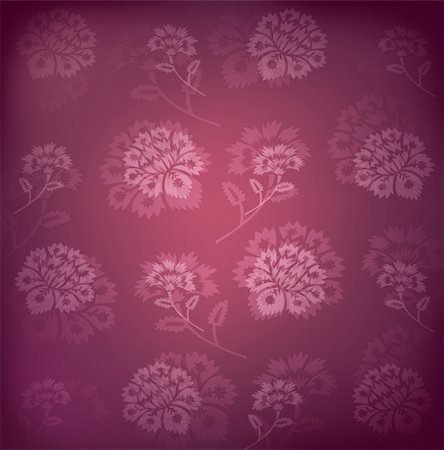simsearch:633-02645489,k - illustration drawing of beautiful purple flower pattern Photographie de stock - Aubaine LD & Abonnement, Code: 400-04201542