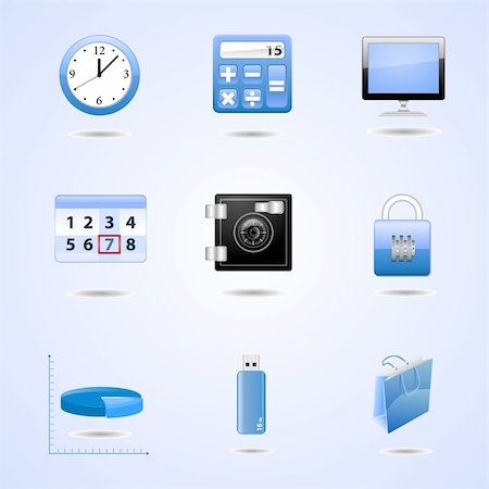 Set of vector icons for web Stock Photo - Budget Royalty-Free & Subscription, Code: 400-04203294