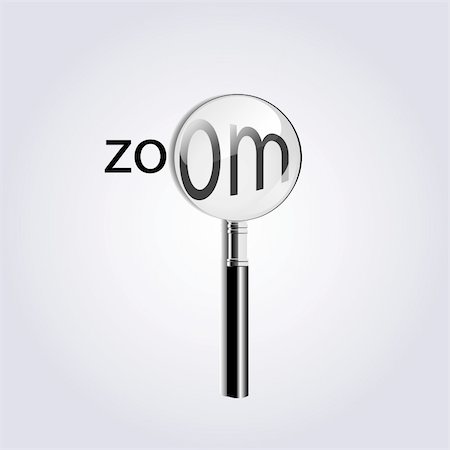 simsearch:400-08374698,k - Vector magnifying glass Stock Photo - Budget Royalty-Free & Subscription, Code: 400-04203312