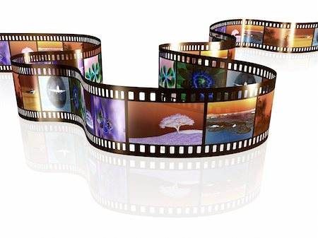 An image of a negative film strip with nice pictures Stock Photo - Budget Royalty-Free & Subscription, Code: 400-04203939