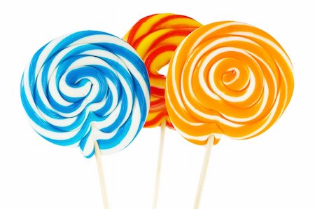 simsearch:400-05254874,k - Colourful lollipop isolated on the white background Stock Photo - Budget Royalty-Free & Subscription, Code: 400-04214149