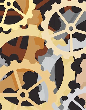 Editable vector background of cogs and wheels Stock Photo - Budget Royalty-Free & Subscription, Code: 400-04214163