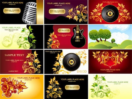 Collection of business card Stock Photo - Budget Royalty-Free & Subscription, Code: 400-04214428
