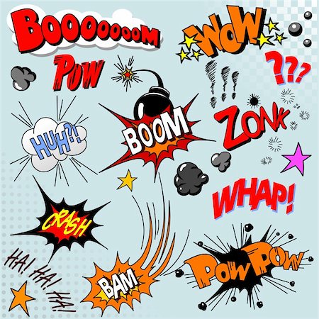 funny adult icon - Illustration of comic book explosion for your design Stock Photo - Budget Royalty-Free & Subscription, Code: 400-04215220