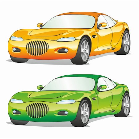 simsearch:400-04148958,k - vector editable isolated cars with details Stock Photo - Budget Royalty-Free & Subscription, Code: 400-04215496