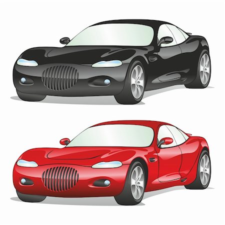 simsearch:400-04148958,k - vector editable isolated cars with details Stock Photo - Budget Royalty-Free & Subscription, Code: 400-04215497