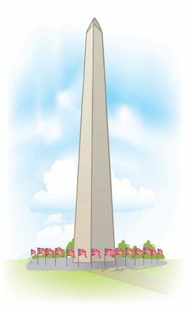 Abstract Washington Monument done in pastel like soft colors. Open atmosphere with soft feather on the edges. Photographie de stock - Aubaine LD & Abonnement, Code: 400-04216091