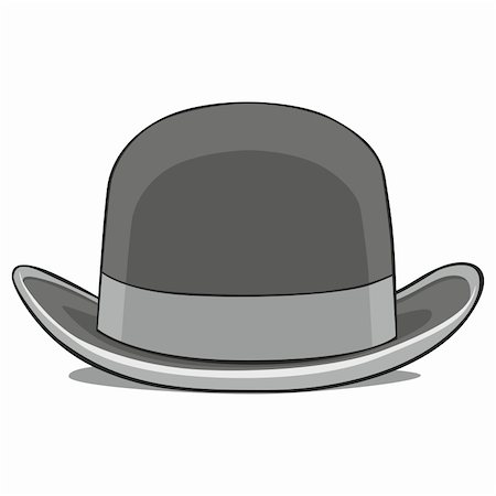 fully editable vector illustration of one hat derby Stock Photo - Budget Royalty-Free & Subscription, Code: 400-04216474