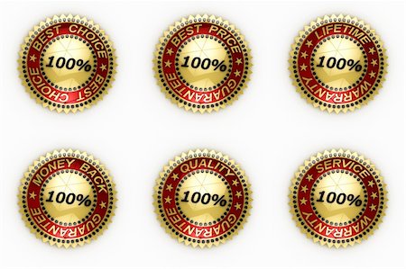 Isolated seals with clipping path over white background Stock Photo - Budget Royalty-Free & Subscription, Code: 400-04217290