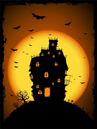 Halloween illustration. Edit the colors as you want. Stock Photo - Budget Royalty-Free & Subscription, Code: 400-04217316