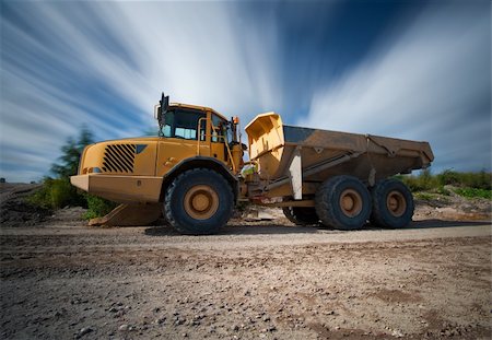 truck on a construction space Stock Photo - Budget Royalty-Free & Subscription, Code: 400-04217767