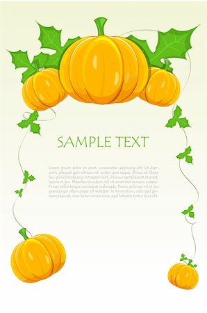 simsearch:400-04228432,k - vector halloween pumpkin with text template Foto de stock - Royalty-Free Super Valor e Assinatura, Número: 400-04218579