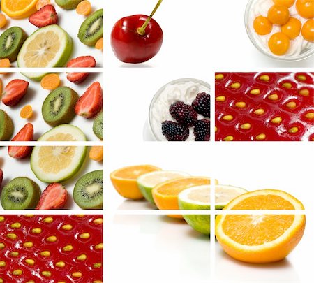 simsearch:400-06386179,k - colorful fruit composition out of many images Foto de stock - Super Valor sin royalties y Suscripción, Código: 400-04219156