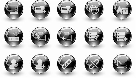 rack server symbol - Database and Network icons black crystal Series Stock Photo - Budget Royalty-Free & Subscription, Code: 400-04219197
